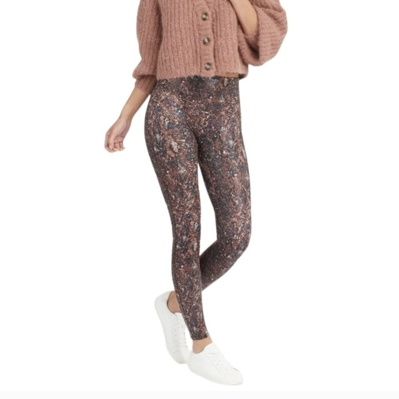 Spanx Snakeskin Pants Faux Leather - Picture 1 of 6